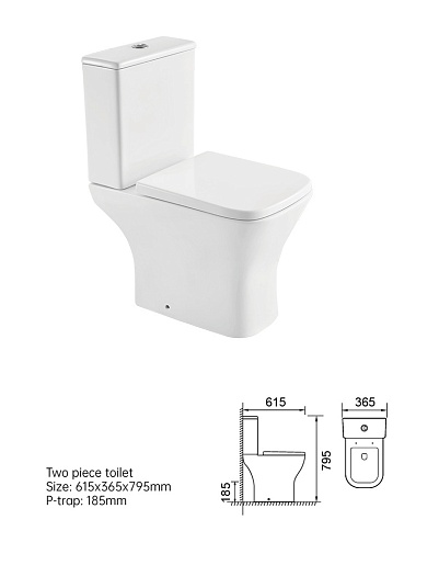 Taliente Унитаз Elegante Vortex EL45055 напольный с бачком – картинка-3